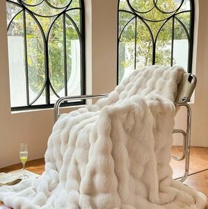 Blanket Fake Fur Double-Layer Throw Blanket